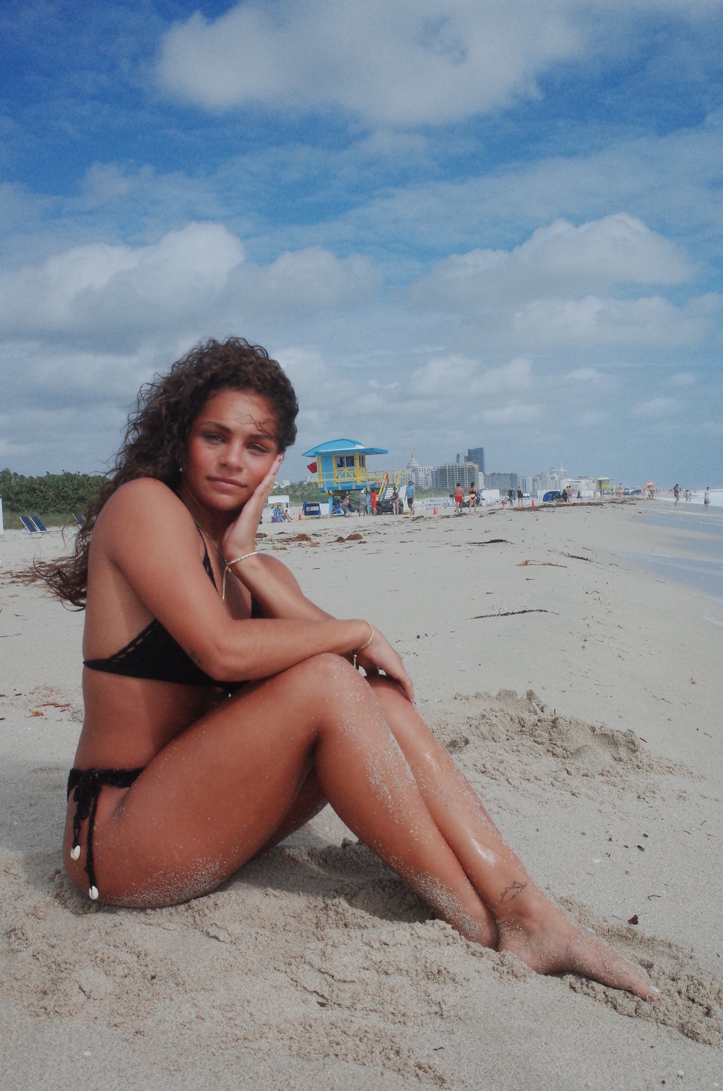 handmade organic cotton crochet knit beach bikini set π