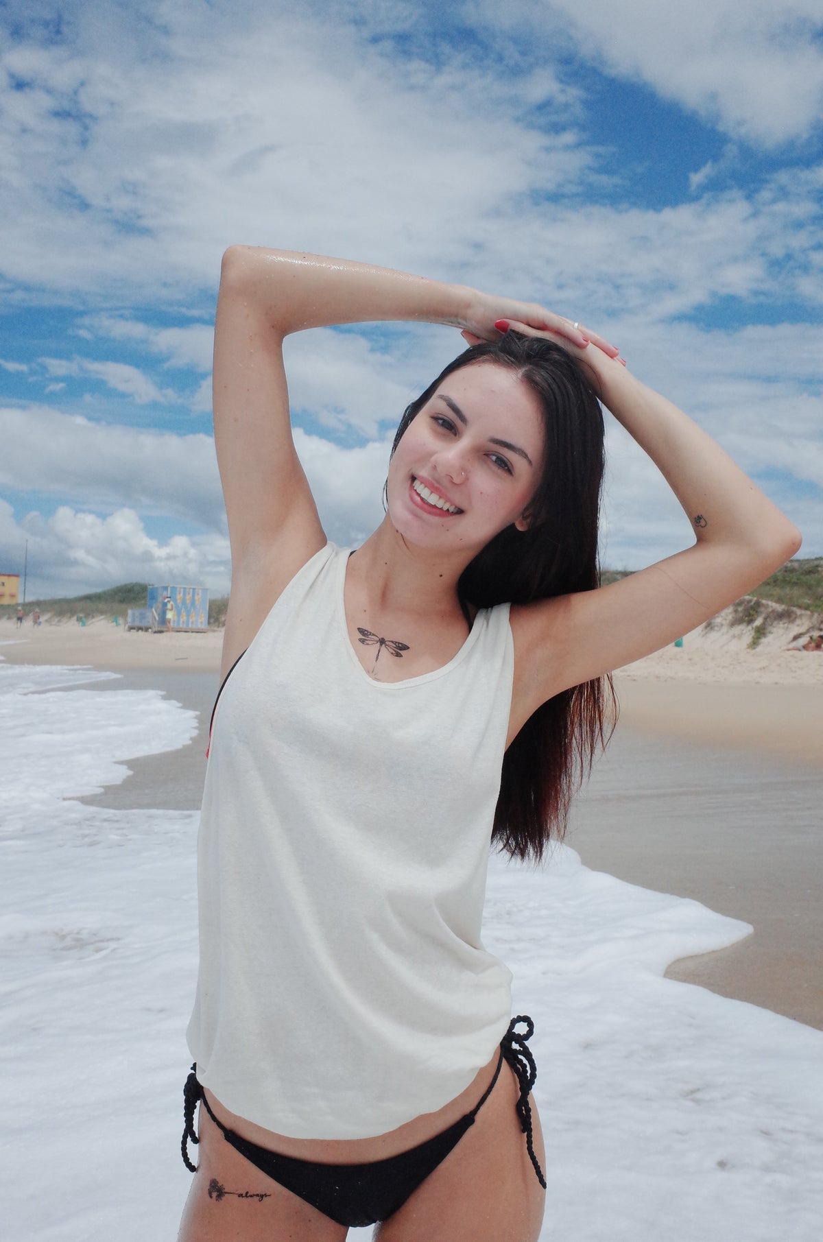 handmade organic hemp cotton beach tank top