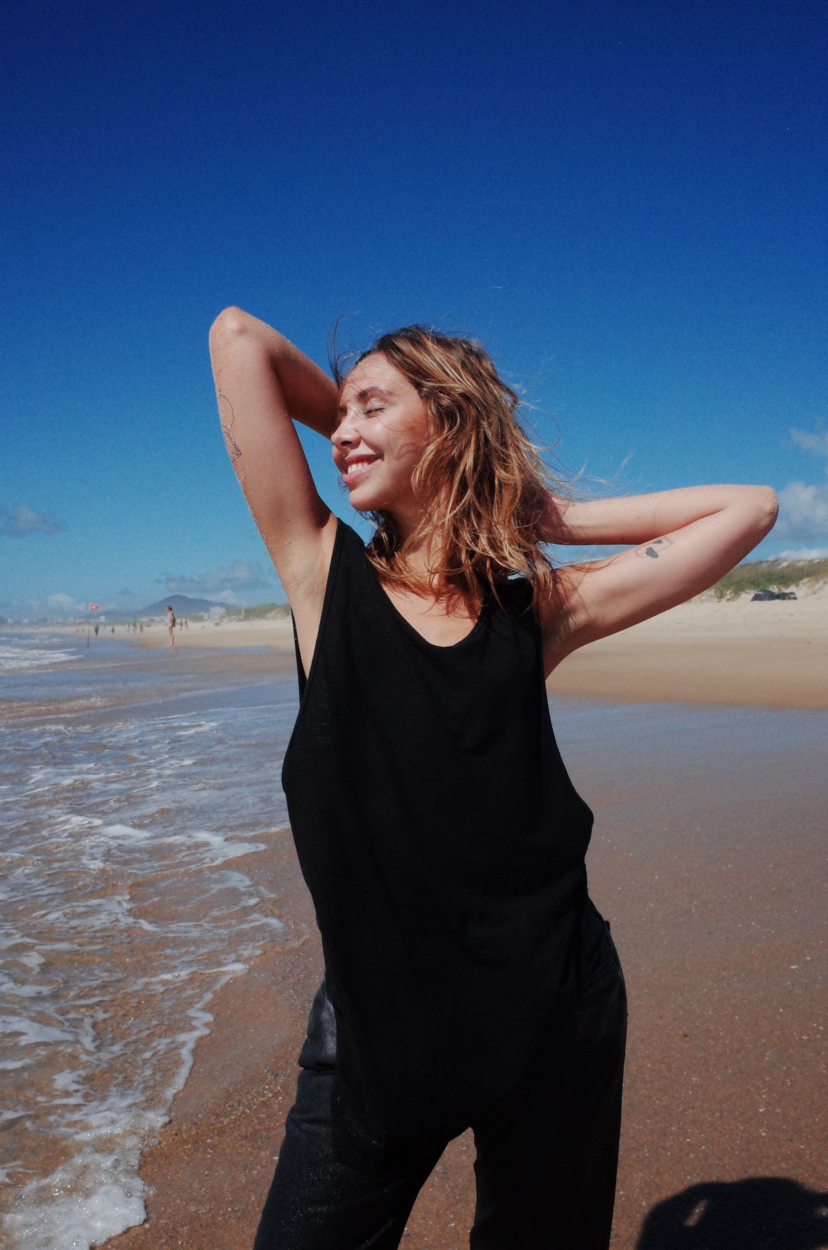 handmade organic hemp cotton beach tank top
